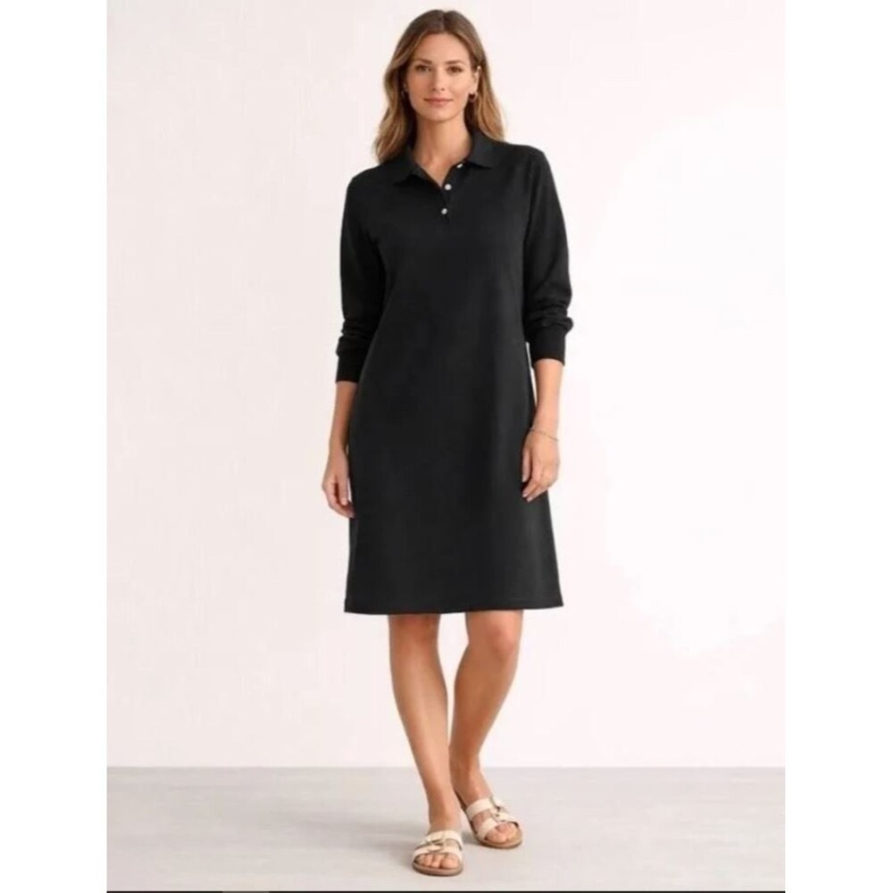 NWT Tuckernuck Pique Francis Polo Shirt Dress Midi Size Large Preppy Classic